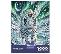 Artee de Poder del Tigre Puzzle 1000 Piezas Animal Adultos Educational Game Cumpleaños Juego De Rompecabezas Decoración Relajación Y Sabiduría 70x50cm/1000pcs
