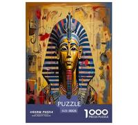 Artee Egipcio faraónico para Adultos Historia 1000 Piezas Puzzle Cumpleaños Educational Game Juego De Rompecabezas para Decoración del Hogar Stress Relief Toy 38x26cm/1000pcs