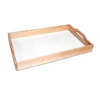 Artema - Bandeja de madera con asas 48 x 31 x 4 cm, ideal para servir el desayuno