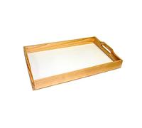 Artema - Bandeja de madera con asas, bandeja de servir comida, 40.3 x 25 x 4.2 cm