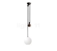 Artemide Aggregato Saliscendi, lámpara de suspensión, opalino - pantalla esfera - piccolo