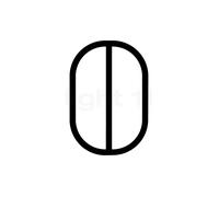 Artemide Alphabet of Light Mini, lámpara de pared LED, carácter especial Ø