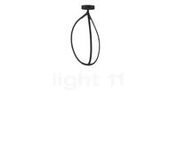 Artemide Arrival, lámpara de techo LED, negro mate, 70 cm