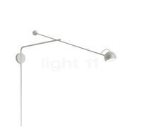 Artemide Ixa Arm, lámpara de pared LED, gris - 3.000 K - con enchufe