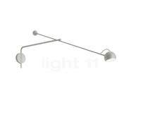 Artemide Ixa Arm, lámpara de pared LED, gris claro - 3.000 K - sin enchufe