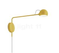 Artemide Ixa, lámpara de pared LED, amarillo - 3.000 K - con enchufe