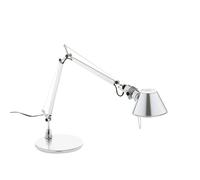 Artemide Lámpara de mesa Tolomeo micro aluminio en blanco