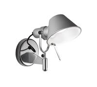 Artemide Lámpara de pared Tolomeo Faretto aluminio. sin botón de encendido y apagado