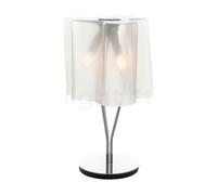 Artemide Logico, lámpara de sobremesa, blanco/marco cromo