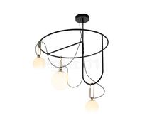 Artemide nh S4 Circular, Sospensione 3 focos, latón cepillado