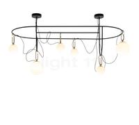 Artemide nh S5 Elliptic, Sospensione 6 focos, latón cepillado