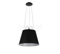 Artemide Tolomeo Mega Sospensione, marco negro/pantalla negro - ø42 cm