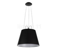 Artemide Tolomeo Mega Sospensione, marco negro/pantalla negro - ø52 cm