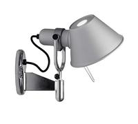 Artemide Tolomeo micro faretto Apto para uso en interior E14 46W Aluminio iluminación de pared - Lámpara (Cepillado, 1 bombilla(s), 46 W, E14, 3000 K, Aluminio)