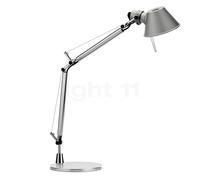 Artemide Tolomeo Micro Tavolo LED, aluminio - 3.000 K - con base de mesa