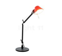 Artemide Tolomeo Micro Tavolo, rojo/negro - con base de mesa