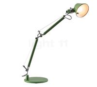 Artemide Tolomeo Micro Tavolo, verde - con base de mesa
