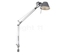 Artemide Tolomeo Mini LED con fijación enroscada, aluminio pulido y anodizado