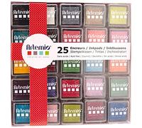 Artemio 10005112 - Juego de 25 tintas, 7,8 x 1,5 x 10,8 cm, Multicolor