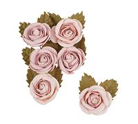 Artemio 11060586 Secret Garden Paper Rose - 3.5" - Dusky Pink - 6 pcs