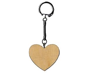 Artemio 14001482 - Llavero de Madera, diseño de corazón