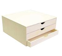 Artemio 14001909 - Organizador Decorativo (Madera, 34,5 x 34 x 15,5 cm), Color Beige