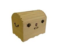 Artemio 14002116 - Urna baúl Pirata para Decorar, Madera, Multicolor, 36,5 x 32 x 23 cm