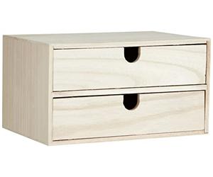Artemio 14002157 - Mueble con cajones (Madera, 24 x 16 x 13,3 cm), Color Beige