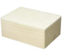 Artemio Juego de 2 Cajas rectangulares, Madera, Beige, 22 x 9 x 16 cm