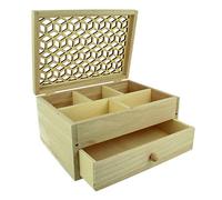 Artemio 14002361 - Caja de joyas, madera, color beige, 24 x 14 x 10 cm