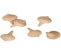 Artemio 6 peonzas de Madera, 3,5 x 4,5 cm