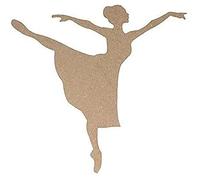 Artemio Bailarina Silueta de 15 cm MDF, Madera