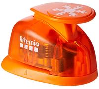 Artemio Big Lever Punch - Perforadora (2,54 cm), diseño de Copo de Nieve, Color Naranja