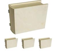 Artemio - Caja con Forma de Libro (21.7 x 5.71 x 17.78 cm Madera), Color Beige (Paquete de 4)