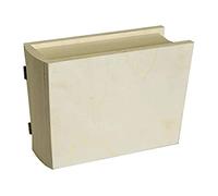 Artemio - Caja con Forma de Libro (21.7 x 5.71 x 17.78 cm Madera), Color Beige (Paquete de 6)