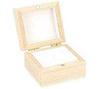 Artemio - Caja de Madera para Anillos (5,1 x 4,7 x 3,2 cm, 5, 1 x 4, 7 x 3, 2 cm)