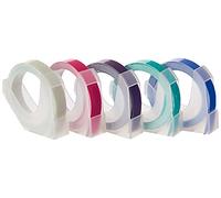 Artémio Cintas de Recambio para etiquetadora Click, Rosa Pastel, Morado Pastel, Nieve, Morado y Transparente, One Packaging Size, 5