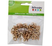 Artemio, Figuras de madera, 1,5 cm, Beige