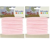 Artemio Hilo de Tejer de 5 mm x 5 m, Color Rosa (Paquete de 2)