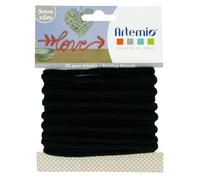 Artemio - Hilo para Tejer (5 mm x 5 m), Color Negro