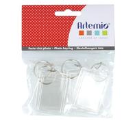 Artemio Key ring clear Rectangle 4 pièces 3 x 4,5 cm - Artémio