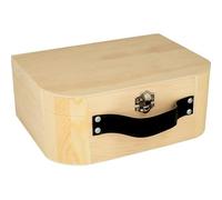 Artémio Maleta de Madera 23 x 17 x 9 cm, Beige