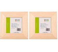 Artemio Marco de Fotos 13 cm x 13 cm, Madera, Beige, 21 x 1 x 21 cm (Paquete de 2)