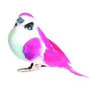 Artémio - Pájaro Decorativo sobre Pinza (9 x 4,5 x 4 cm, 3 Unidades), Multicolor