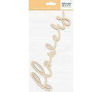 Artemio Palabra de madera para decorar Flores 25 x 9,5 cm