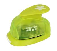 Artemio Perforadora de Palanca pequeña de 1,6 cm, Flor #5, Madera, Verde