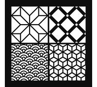 Artemio - Plantilla de azulejos de 30 x 30 x 0,2 mm, color gris