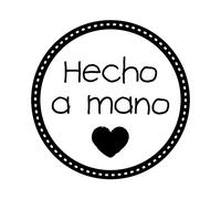 Artemio – Sello con texto hecho a mano – de madera