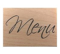 Artemio Sello de Madera B con Texto Menú, Petit