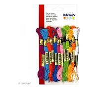 Artemio Set de 12 Echevettes de 8 Metros, algodón, Multicolor, 11,5 x 1 x 23 cm